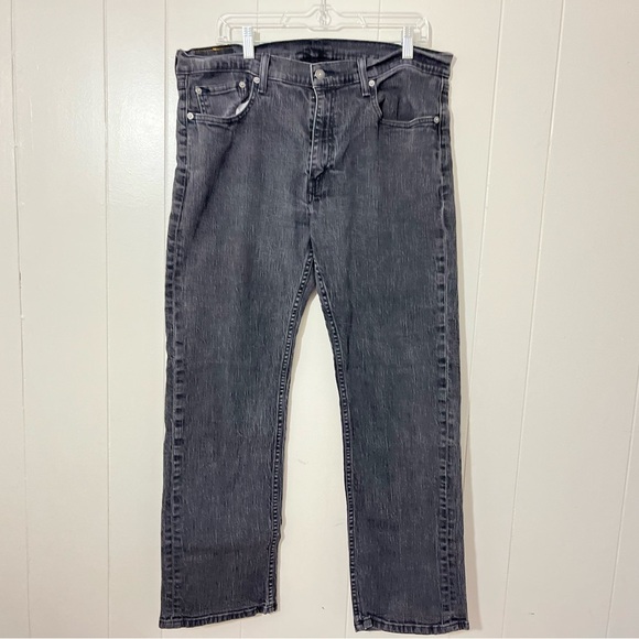 Levis Jeans Mens Black Denim 559 Size 36x32 - Picture 1 of 10